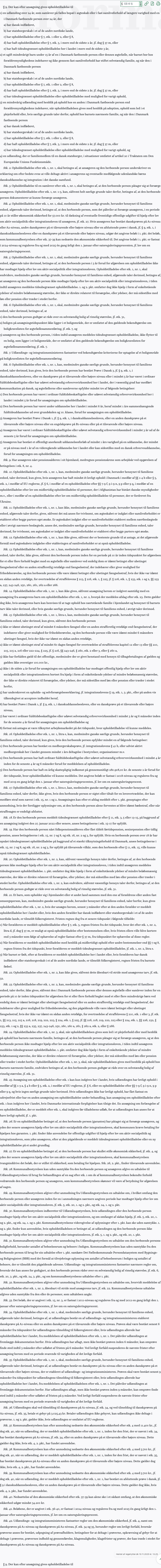 Screenshot af § 9. fra retsinformation.dk